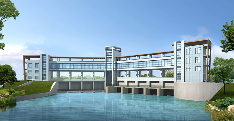 15橫排頭渠首樞紐除險(xiǎn)幕墻工程上游