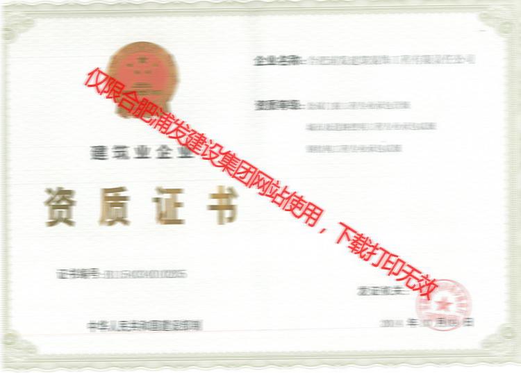 專業(yè)承包資質(zhì)20150210正本